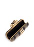 Detail View - Click To Enlarge - ALEXANDER MCQUEEN - Stud leather knuckle skull box clutch