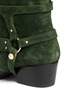 Detail View - Click To Enlarge - TOGA ARCHIVES - Suede harness knee-high boots