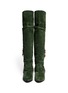 Figure View - Click To Enlarge - TOGA ARCHIVES - Suede harness knee-high boots