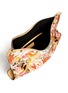 Detail View - Click To Enlarge - ALEXANDER MCQUEEN - 'De-Manta' floral embroidery print clutch