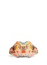 Back View - Click To Enlarge - ALEXANDER MCQUEEN - 'De-Manta' floral embroidery print clutch