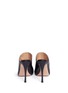 Back View - Click To Enlarge - GIANVITO ROSSI - Peep-toe leather mules