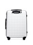 Back View - Click To Enlarge - DOT-DROPS - X-tra Light 25" suitcase - White