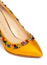 Detail View - Click To Enlarge - CHARLOTTE OLYMPIA - 'Semiprecious' crystal silk pumps