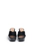 Figure View - Click To Enlarge - CLERGERIE - 'Cross' leather platform mules
