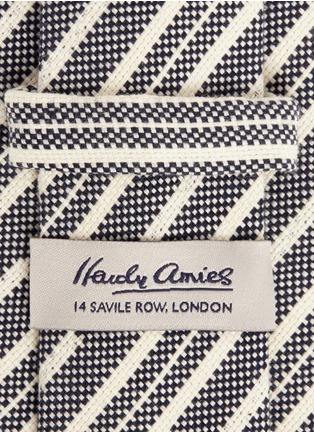 Detail View - Click To Enlarge - HARDY AMIES - Diagonal stripe cotton tie