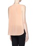 Back View - Click To Enlarge - VINCE - Chiffon and jersey tank top