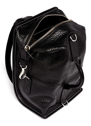 Detail View - Click To Enlarge - ALEXANDER WANG - Opanca boxy leather backpack