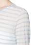 Detail View - Click To Enlarge - VINCE - Striped long tissue jersey tee