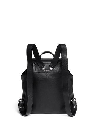Back View - Click To Enlarge - ALEXANDER MCQUEEN - 'Padlock' leather backpack