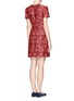 Back View - Click To Enlarge - ERDEM - 'Aubrey' floral jacquard dress