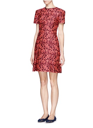 Figure View - Click To Enlarge - ERDEM - 'Aubrey' floral jacquard dress