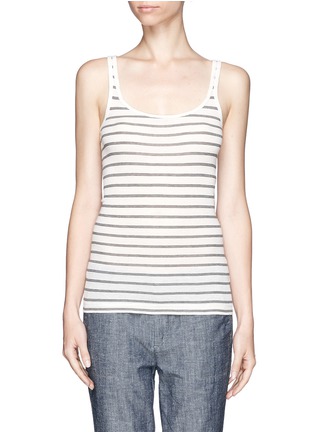 Main View - Click To Enlarge - VINCE - Striped rib tank top