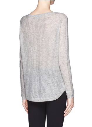 Back View - Click To Enlarge - VINCE - Rib-knit cashmere sweater