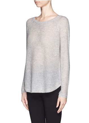 Front View - Click To Enlarge - VINCE - Rib-knit cashmere sweater