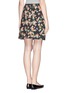 Back View - Click To Enlarge - ERDEM - 'Calista' garden floral skirt