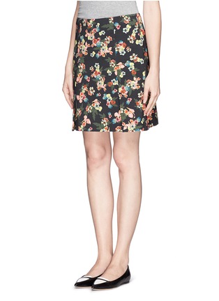 Front View - Click To Enlarge - ERDEM - 'Calista' garden floral skirt