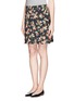 Front View - Click To Enlarge - ERDEM - 'Calista' garden floral skirt