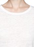Detail View - Click To Enlarge - VINCE - Quarter sleeve linen T-shirt