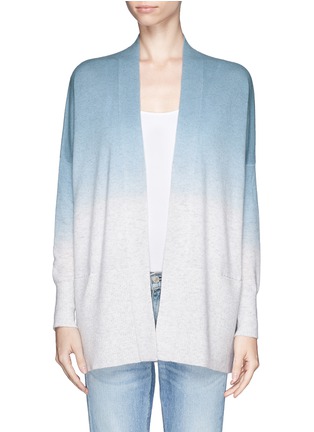 Main View - Click To Enlarge - VINCE - Dip dye open front wool-cashmere cardigan