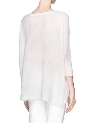 Back View - Click To Enlarge - VINCE - Eyelet knit cashmere sweater