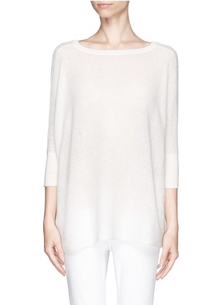 Main View - Click To Enlarge - VINCE - Eyelet knit cashmere sweater