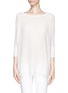 Main View - Click To Enlarge - VINCE - Eyelet knit cashmere sweater
