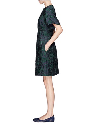 Figure View - Click To Enlarge - ERDEM - Cliona rose brocade dress