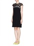 Front View - Click To Enlarge - ERDEM - 'Ananda' embroidery lace dress