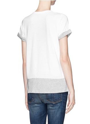 Back View - Click To Enlarge - VINCE - Contrast sleeve and hem T-shirt