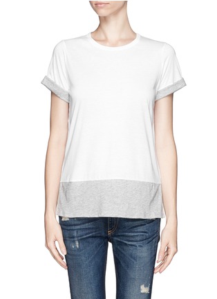 Main View - Click To Enlarge - VINCE - Contrast sleeve and hem T-shirt