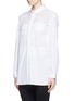 Front View - Click To Enlarge - NO.21 - Lace panel poplin shirt