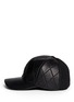 Figure View - Click To Enlarge - NEIL BARRETT - Diamond quilted leather baseball cap