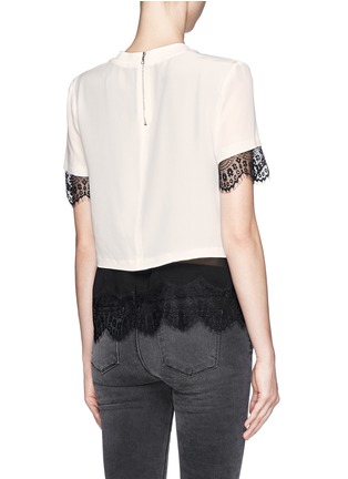 Back View - Click To Enlarge - SANDRO - Sheer lace underlay top