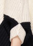 Detail View - Click To Enlarge - MAJE - 'Kassiope' bicolour poncho sweater