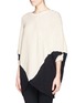 Front View - Click To Enlarge - MAJE - 'Kassiope' bicolour poncho sweater