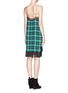 Back View - Click To Enlarge - SANDRO - Silk check lace dress