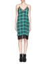Main View - Click To Enlarge - SANDRO - Silk check lace dress