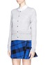 Front View - Click To Enlarge - SANDRO - Double hem wool-cashmere cardigan