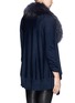 Back View - Click To Enlarge - ALICE & OLIVIA - 'Izzy' raccoon fur collar cascade wool-cashmere cardigan