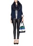 Figure View - Click To Enlarge - ALICE & OLIVIA - 'Izzy' raccoon fur collar cascade wool-cashmere cardigan