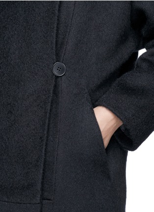 Detail View - Click To Enlarge - MAJE - 'Germain' felted wide lapel coat