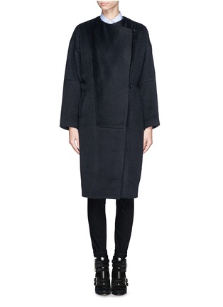 Main View - Click To Enlarge - MAJE - 'Germain' felted wide lapel coat