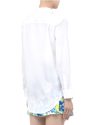Back View - Click To Enlarge - EQUIPMENT - Cotton boyfriend shirt