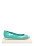 Main View - Click To Enlarge - COLE HAAN - Astoria perforated patent-leather ballerina flats