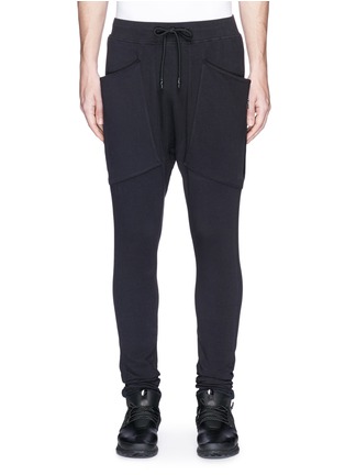 Main View - Click To Enlarge - MERRILL AND FORBES - Drop crotch skinny sweatpants