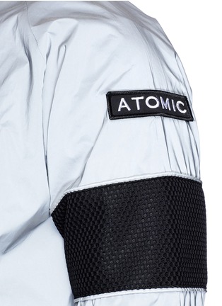 Detail View - Click To Enlarge - MERRILL AND FORBES - Detachable patch reflective bomber jacket