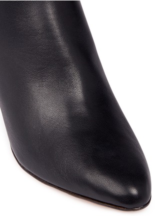 Detail View - Click To Enlarge - GRAY MATTERS - 'Monika' concrete coated heel leather boots