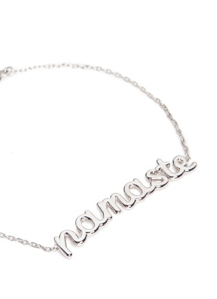 Detail View - Click To Enlarge - THEA JEWELRY - 'Namaste' sterling silver bracelet