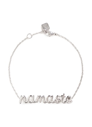 Main View - Click To Enlarge - THEA JEWELRY - 'Namaste' sterling silver bracelet